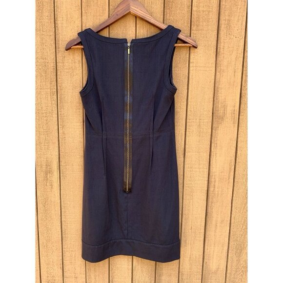 Theory Wool Jumper Dress Midnight Blue Black Size 2 - Picture 8 of 11